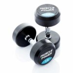 Dumbbell rubber rond 14kg Muscle power