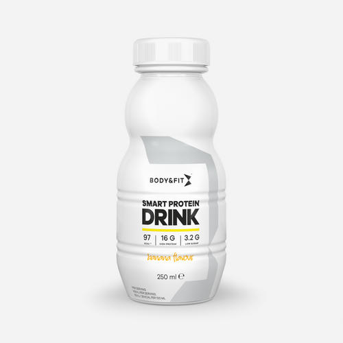 Smart Protein Drinks | Body & Fit | Banana (THT 15-05-2023) | 1500 ml (6 stuks)