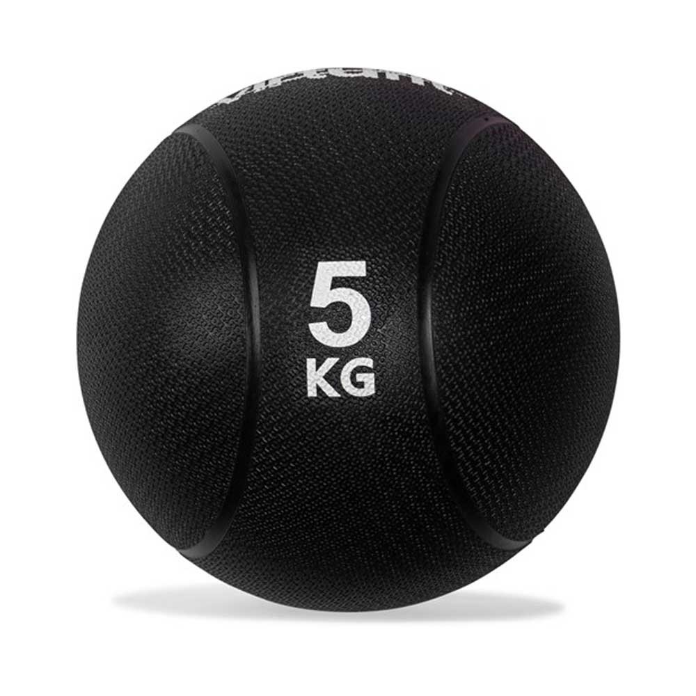 VirtuFit Medicijnbal Pro - Medicine Ball - 5 kg - Rubber - Zwart